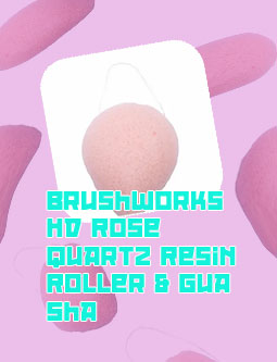 Brushworks rose quartz roller