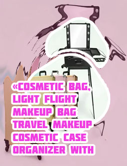 Makeup luggage with lights