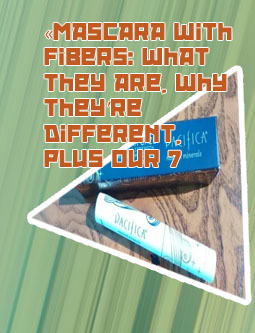 Mineral mascara with natural fibres