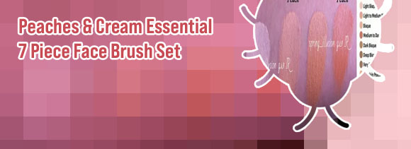 Peaches and cream make up brushes