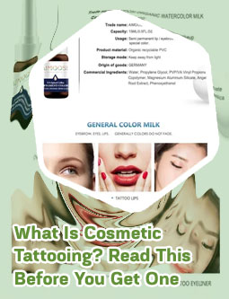 Semi permanent ink for eyebrows